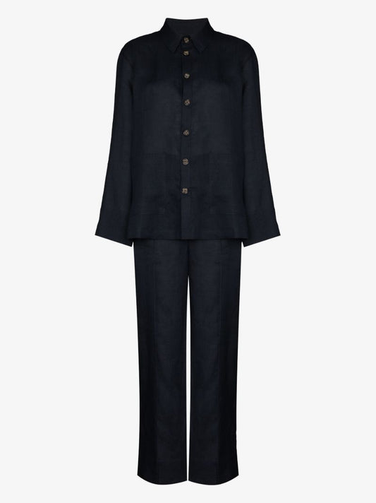 Long Sleeve Linen Pyjamas