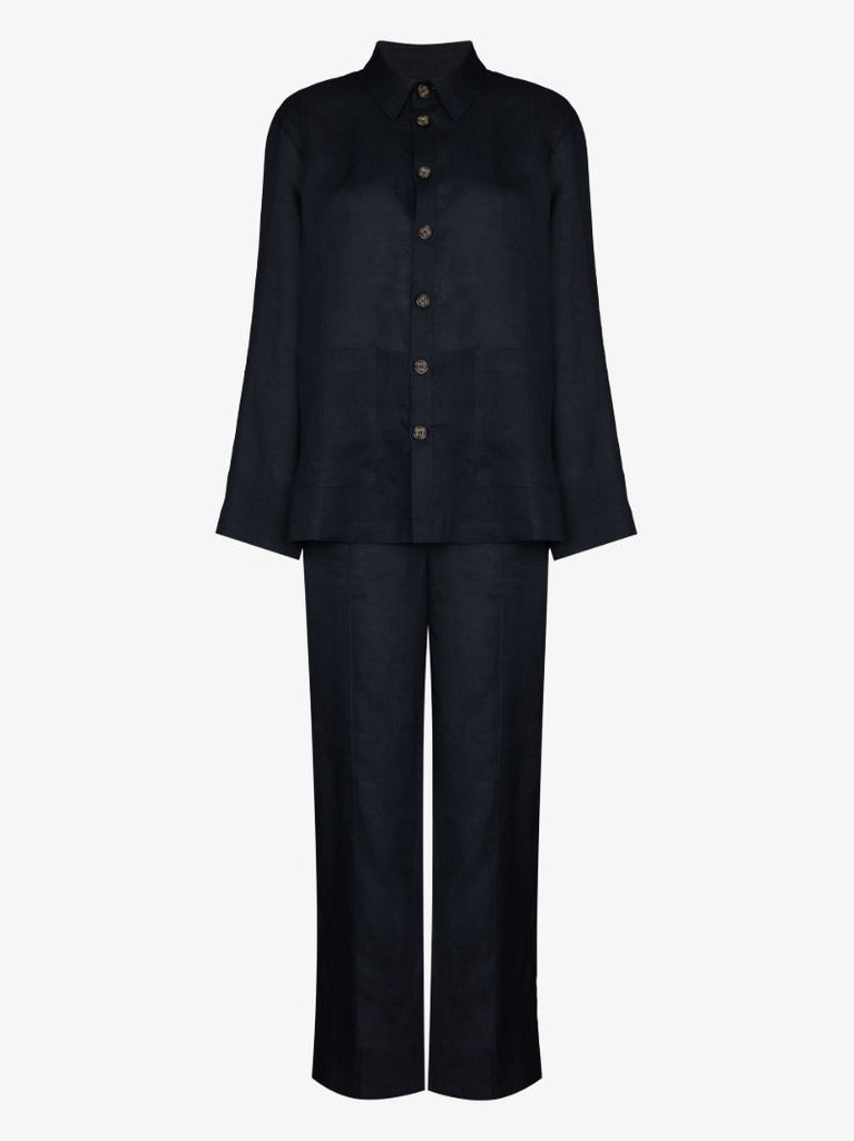 Long Sleeve Linen Pyjamas
