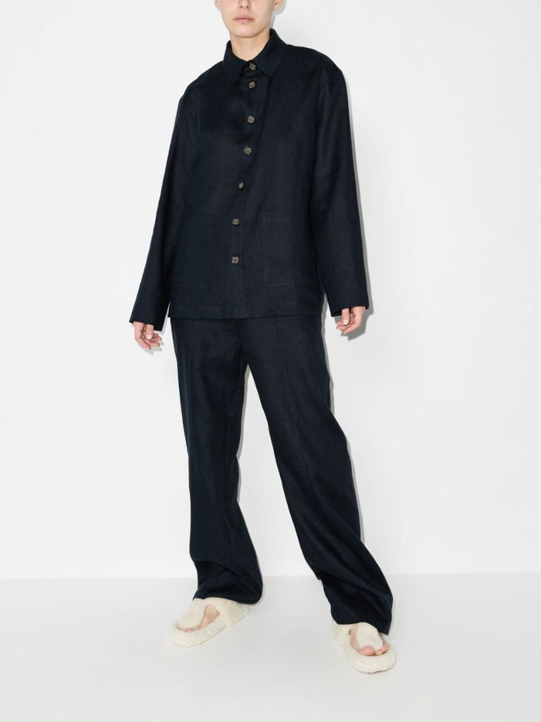 Long Sleeve Linen Pyjamas