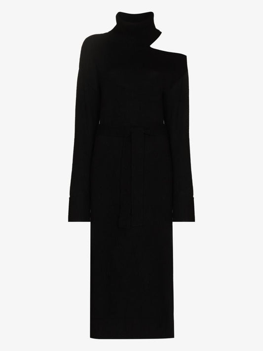 Raundi Roll Neck Knitted Dress