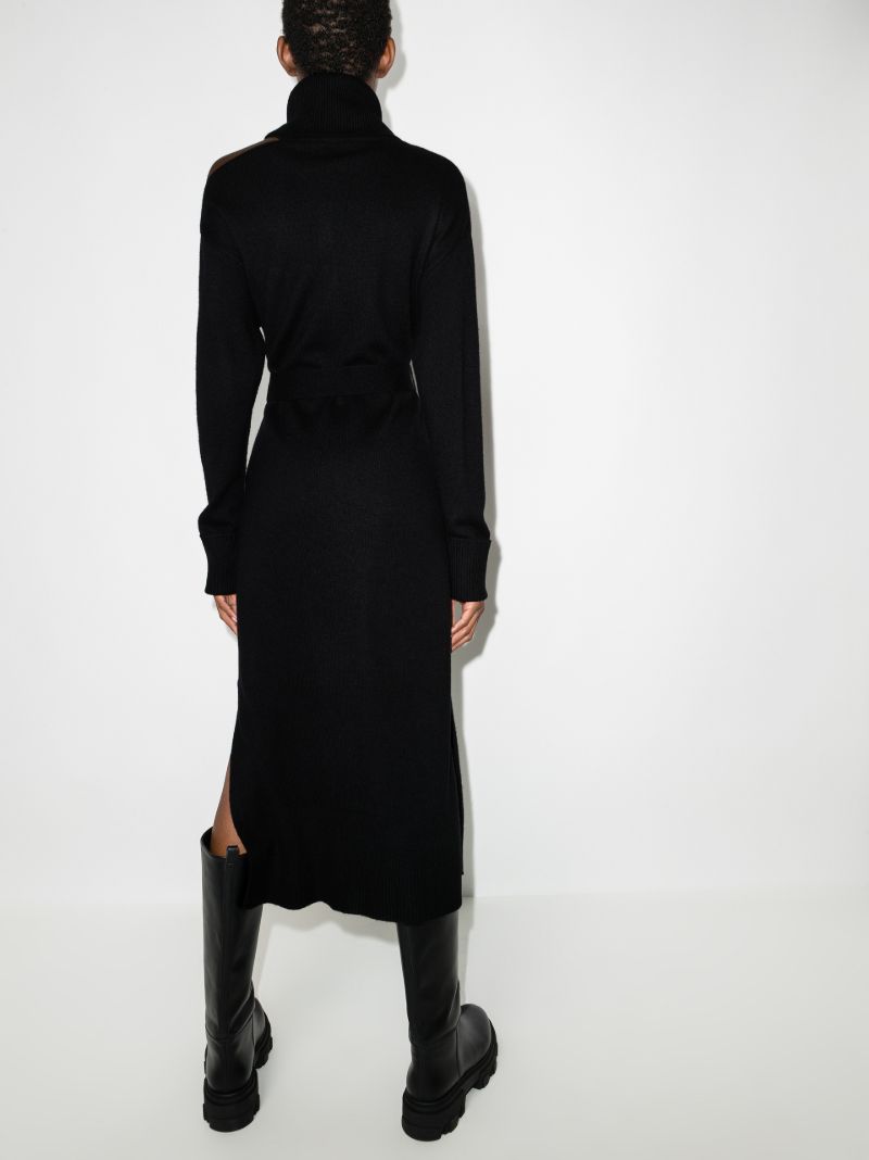 Raundi Roll Neck Knitted Dress