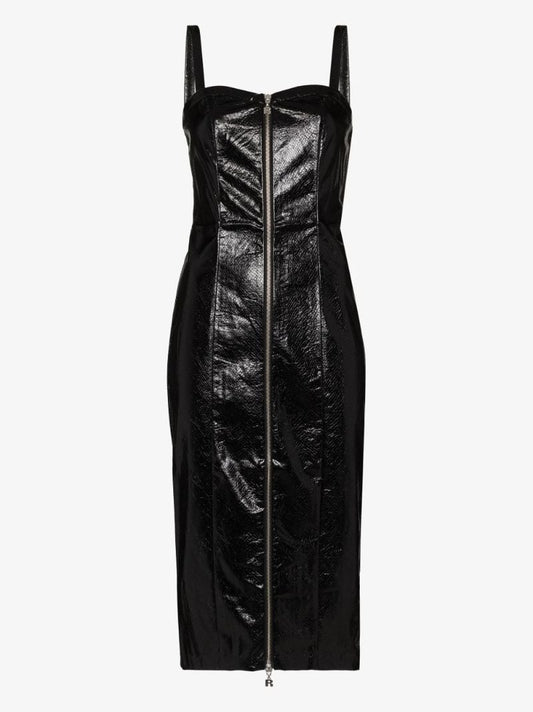 Kayla Faux Leather Dress