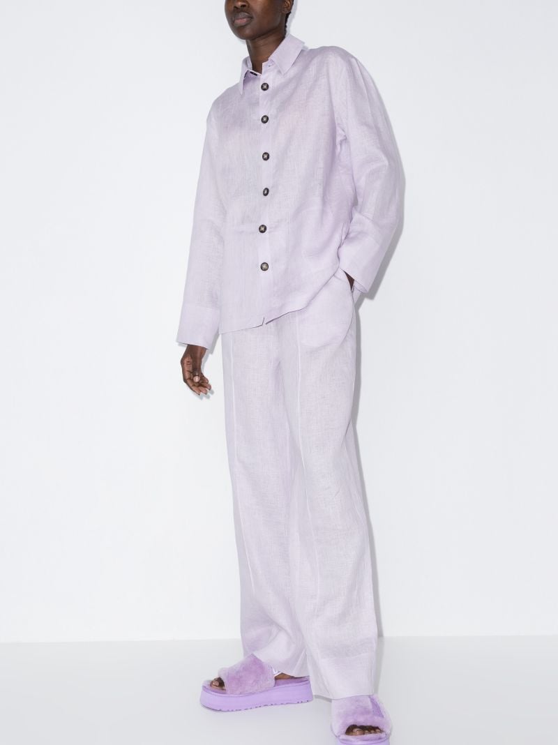 Long Sleeve Linen Pyjamas