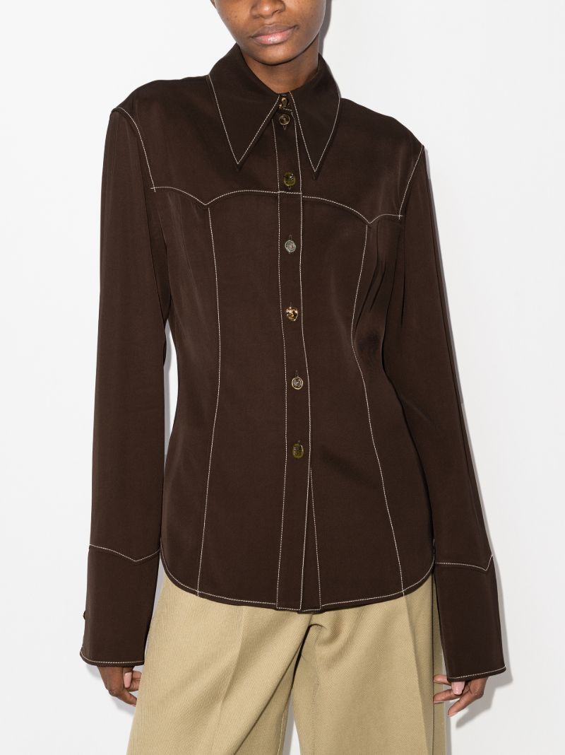 Petra Contrasting Stitch Shirt