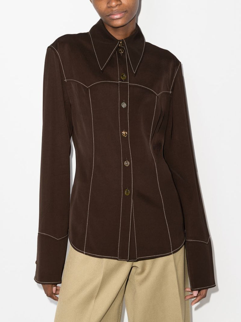 Petra Contrasting Stitch Shirt