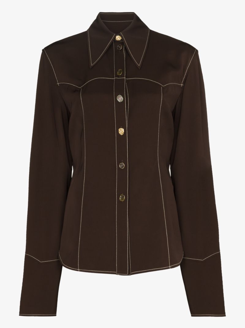 Petra Contrasting Stitch Shirt