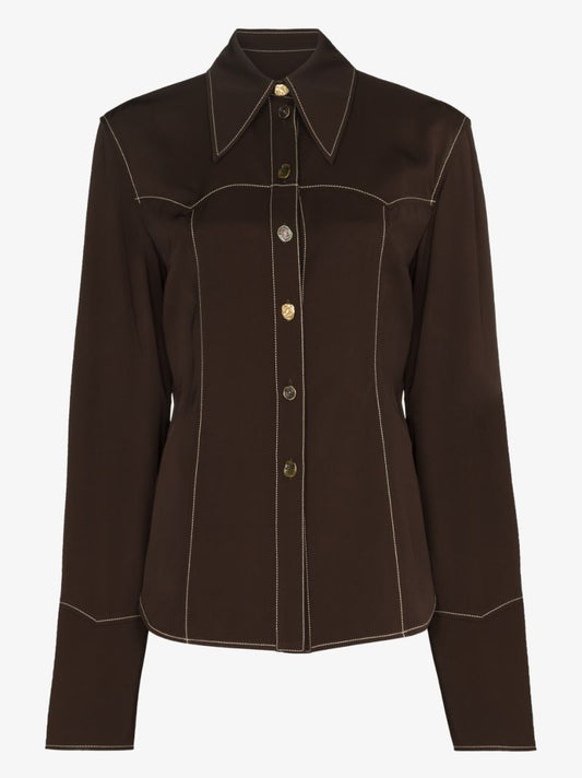 Petra Contrasting Stitch Shirt