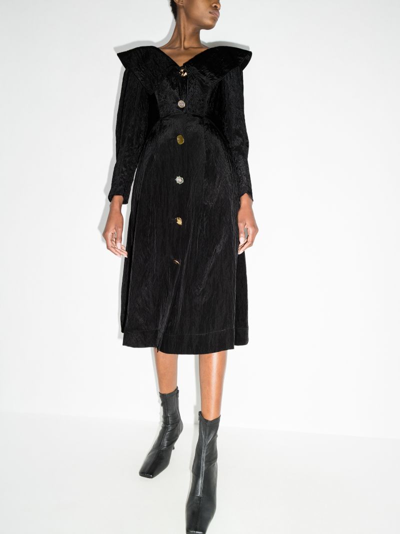 Milo Statement Collar Midi Dress