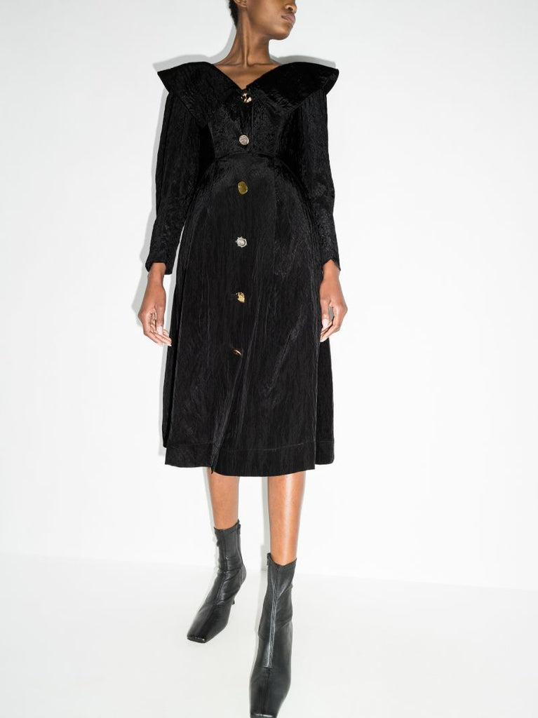 Milo Statement Collar Midi Dress
