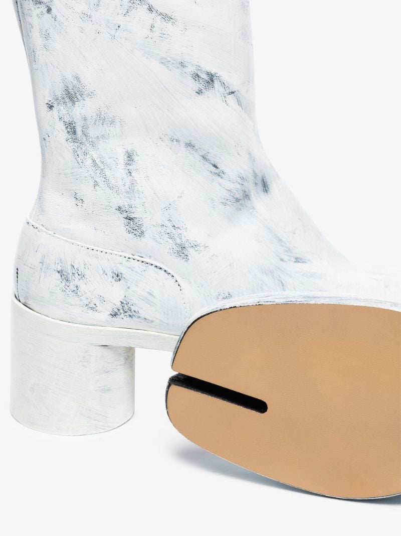 White Tabi 70 Ankle Boots