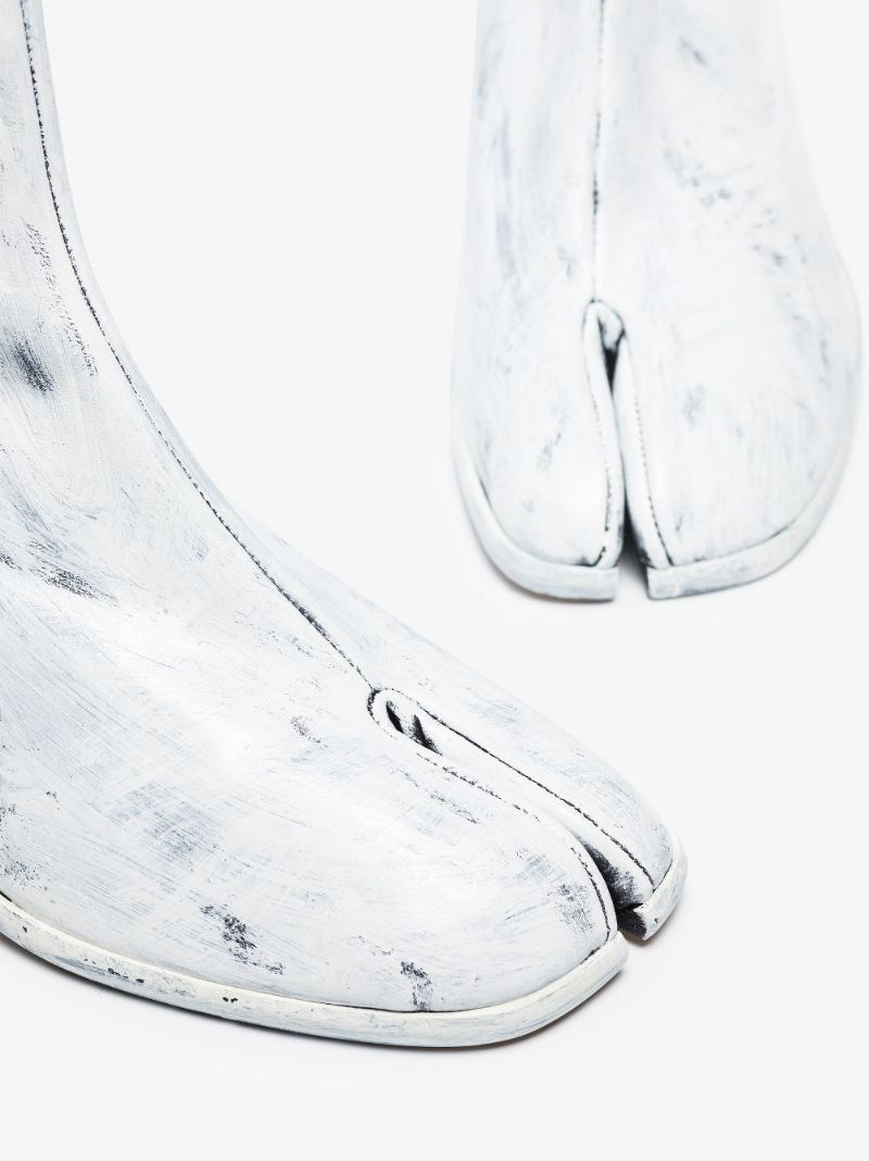 White Tabi 70 Ankle Boots