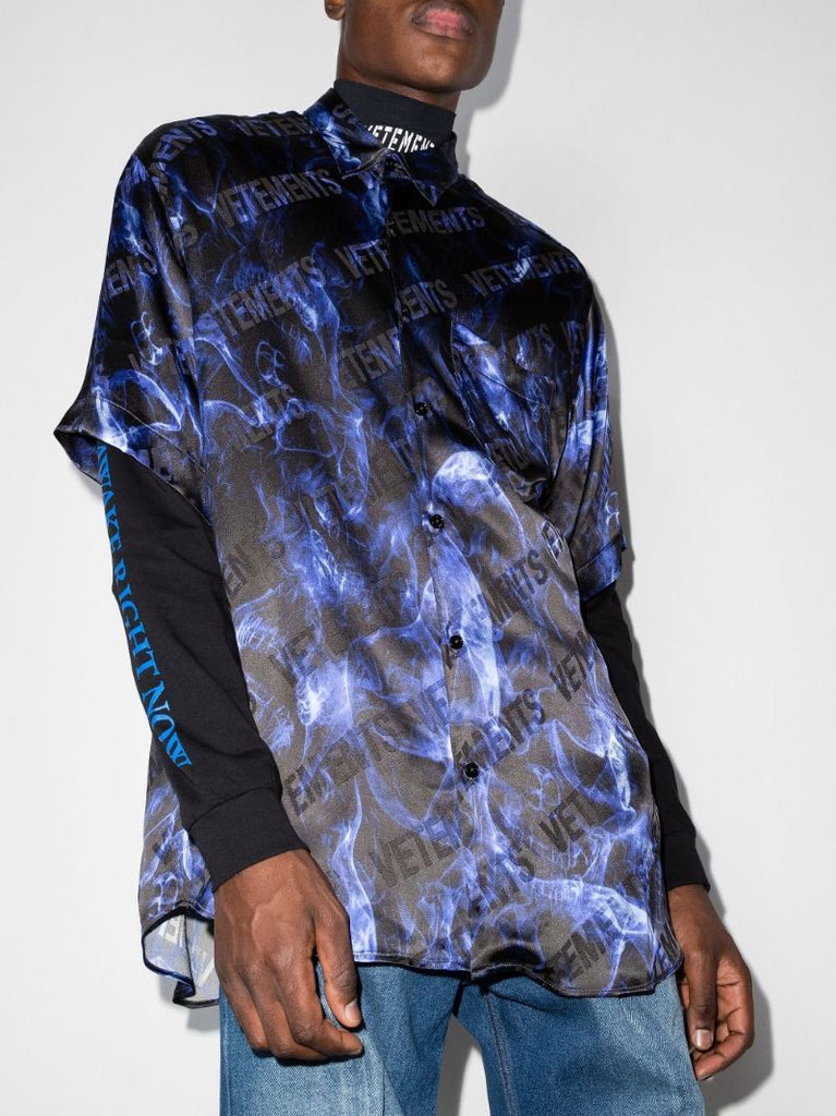 Fluid Skulls Short-sleeve Shirt