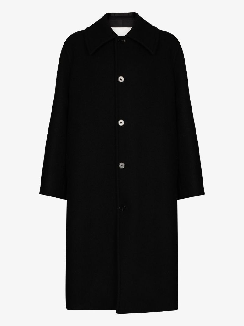 Single-breasted Wool Coat