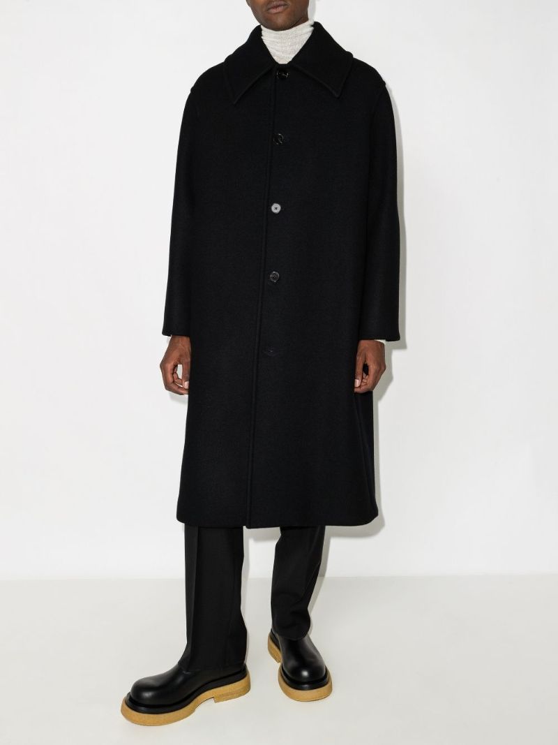 Single-breasted Wool Coat