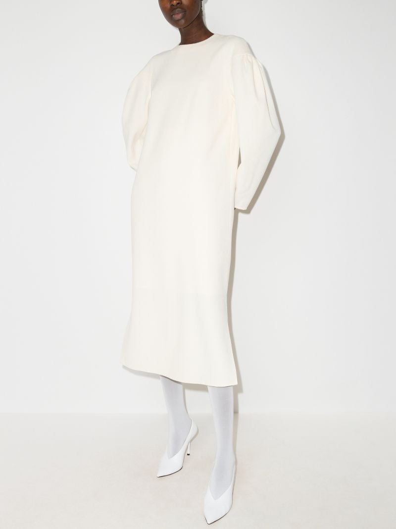 Puff Sleeve Midi Dress