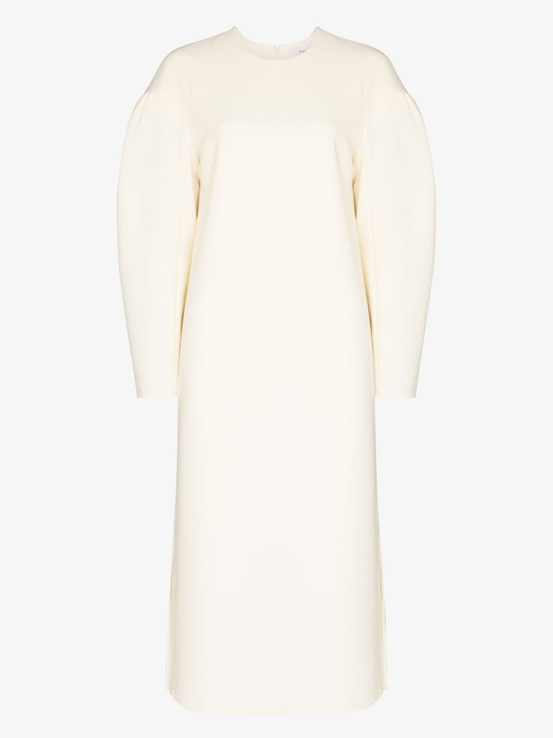Puff Sleeve Midi Dress
