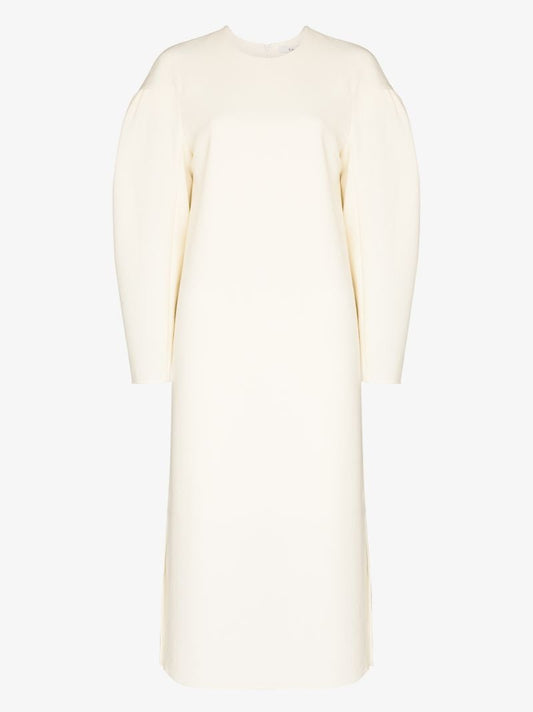 Puff Sleeve Midi Dress