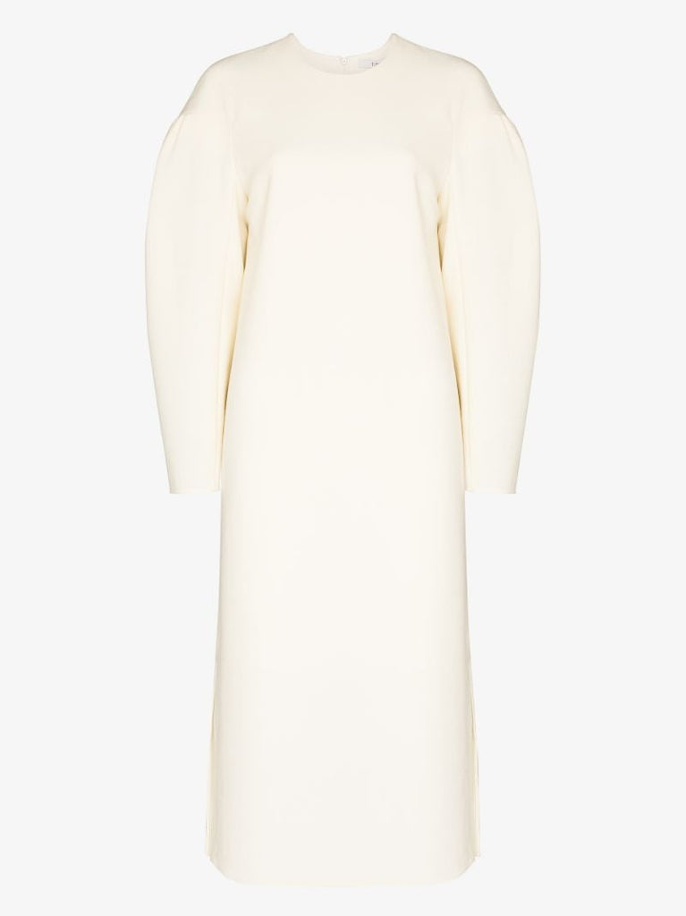 Puff Sleeve Midi Dress