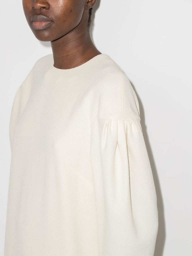 Puff Sleeve Midi Dress