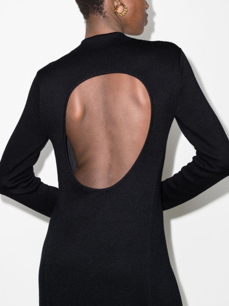 High Neck Midi Dress