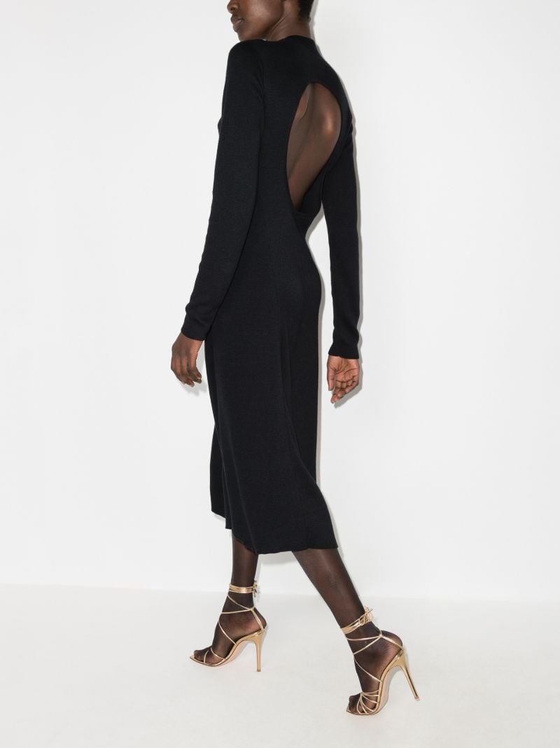 High Neck Midi Dress