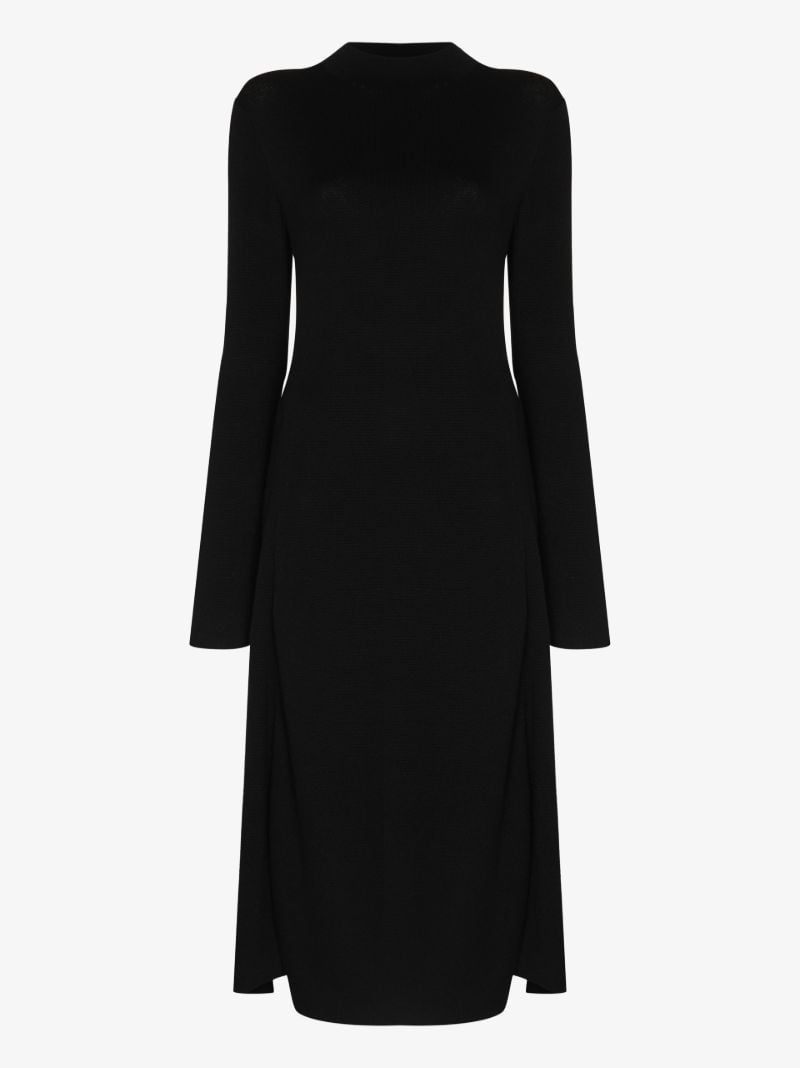 High Neck Midi Dress