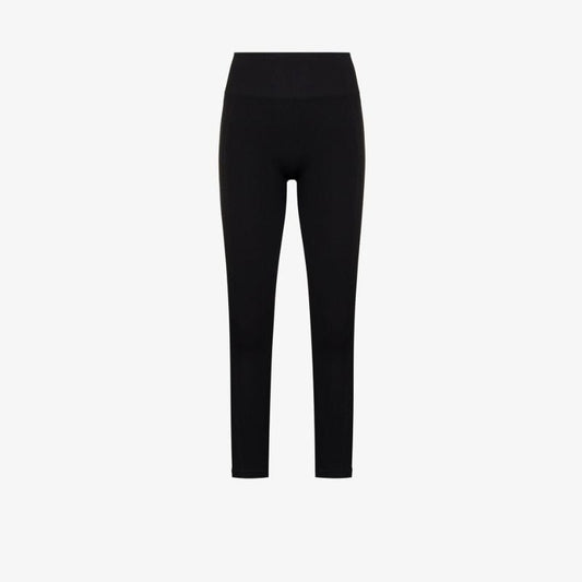 Black Seamless Ankle-length Leggings
