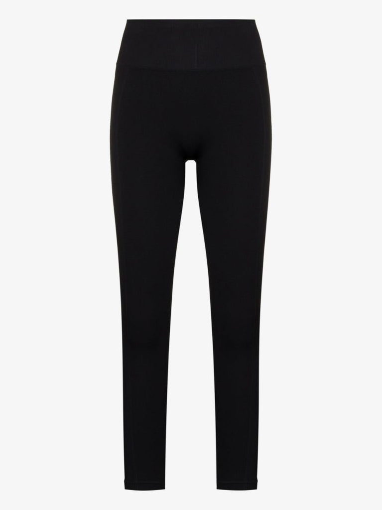 Black Seamless Ankle-length Leggings