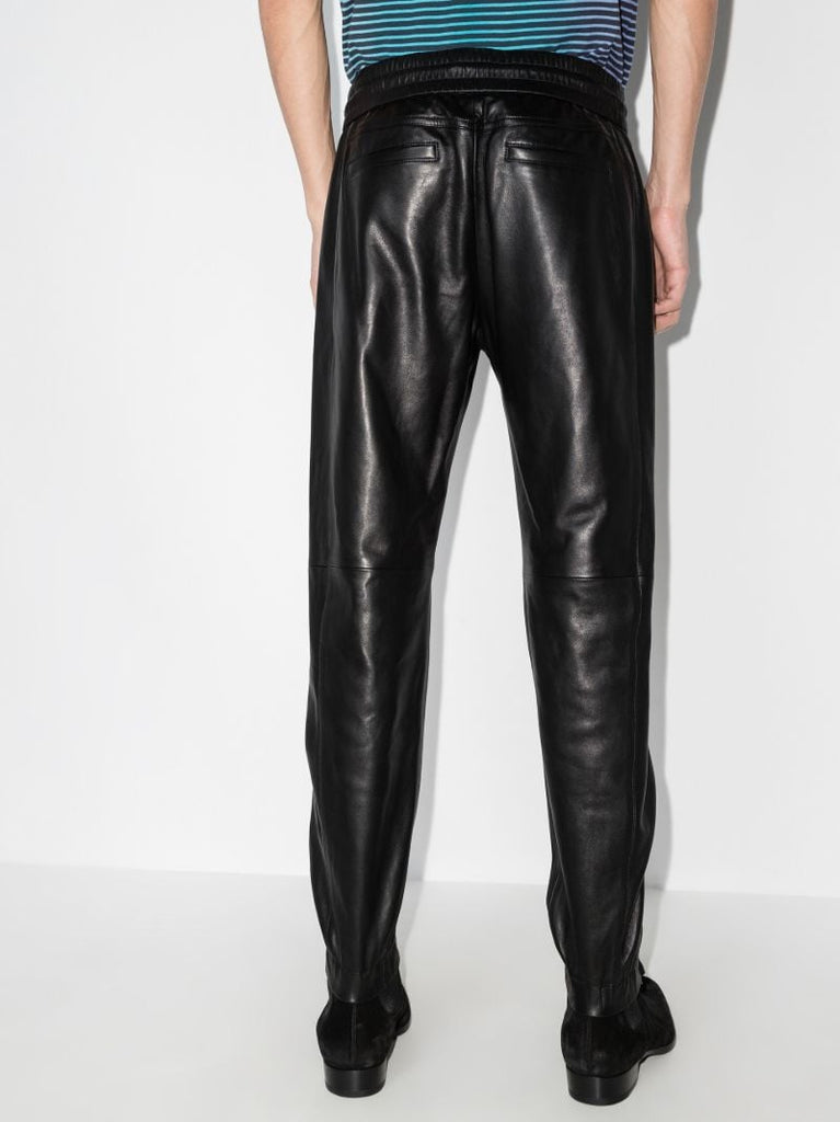 Leather Track Pants