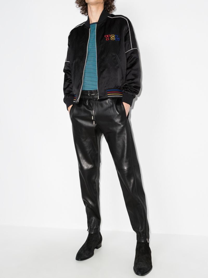 Leather Track Pants
