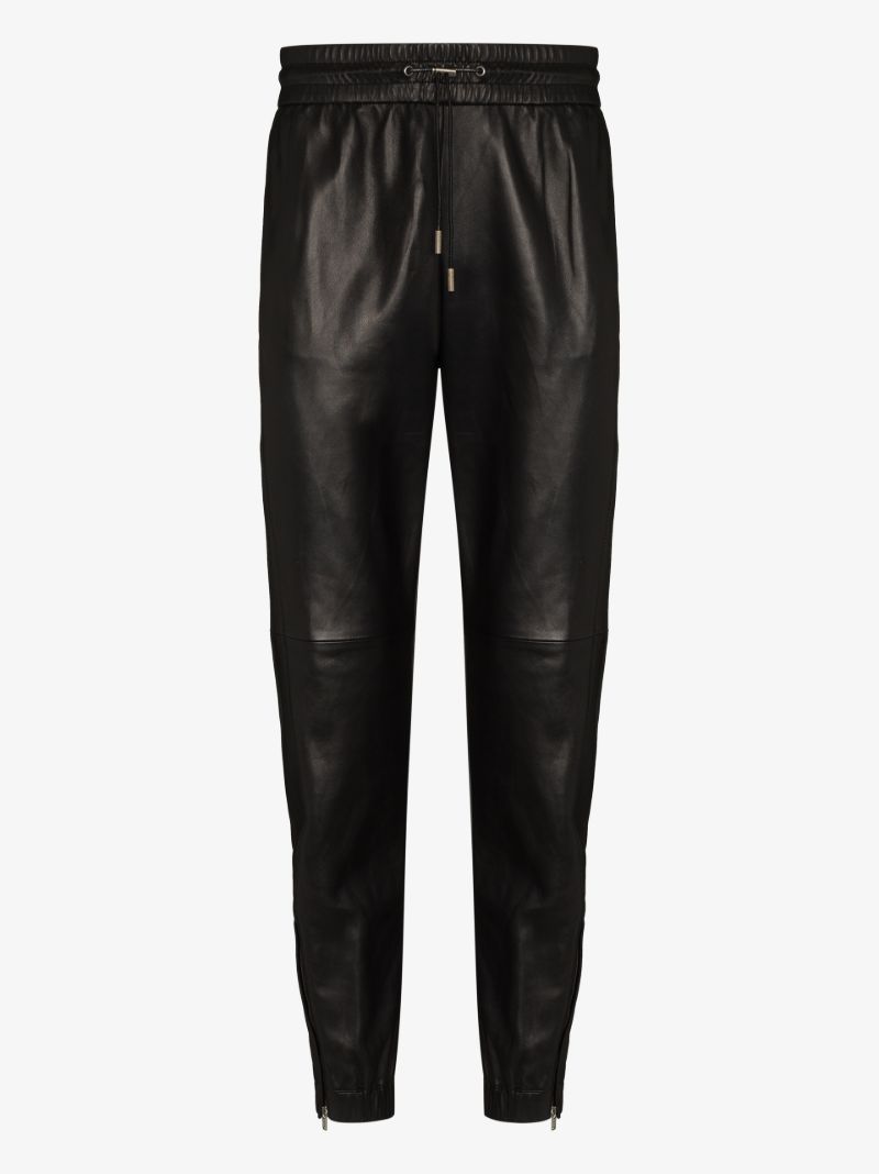 Leather Track Pants