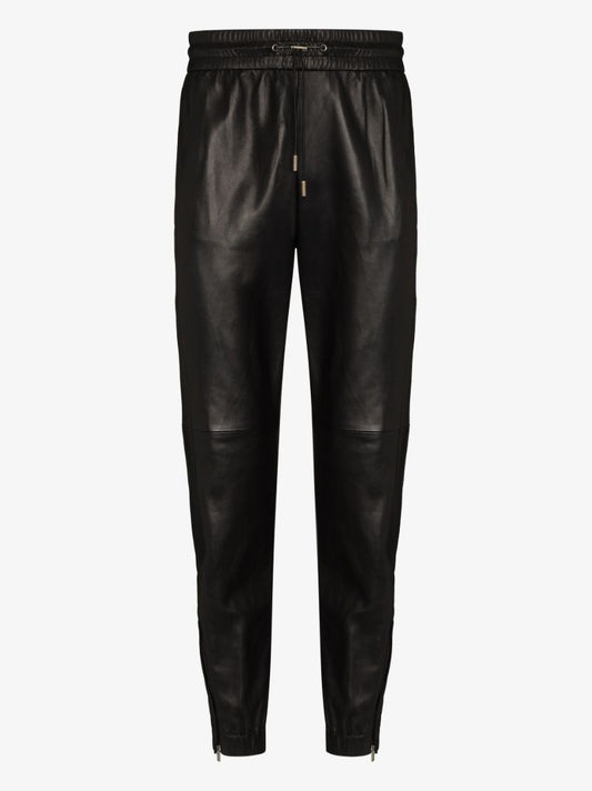 Leather Track Pants