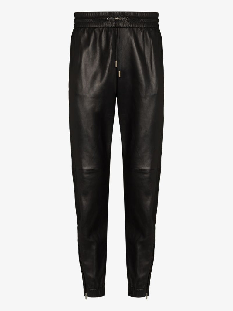 Leather Track Pants