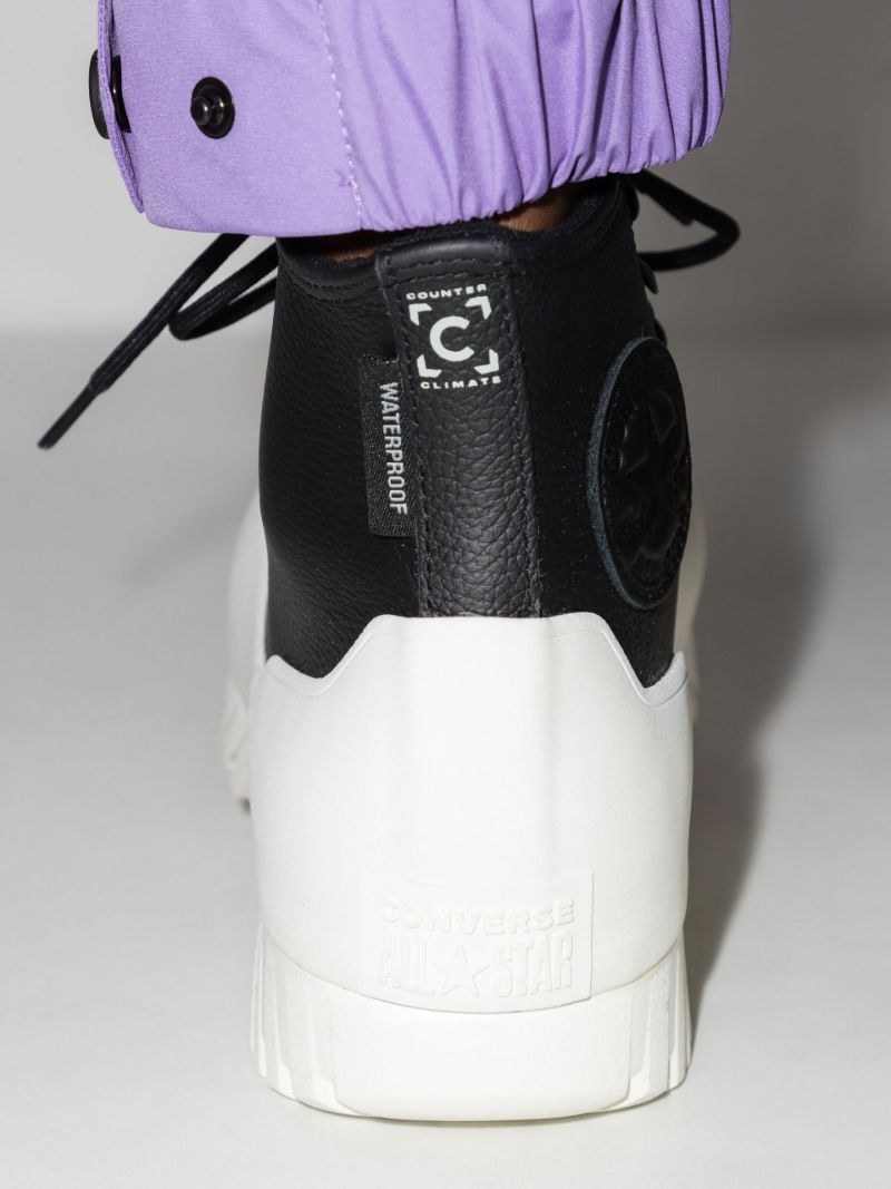 Black Chuck Taylor All Star Lugged Winter 2.0 Leather Sneakers