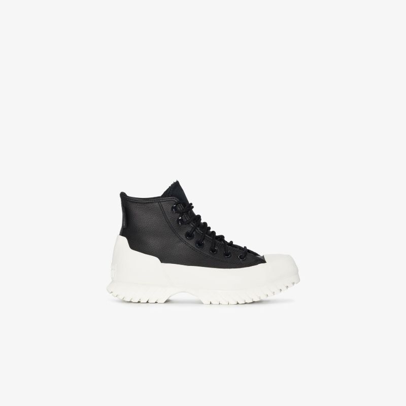 Black Chuck Taylor All Star Lugged Winter 2.0 Leather Sneakers