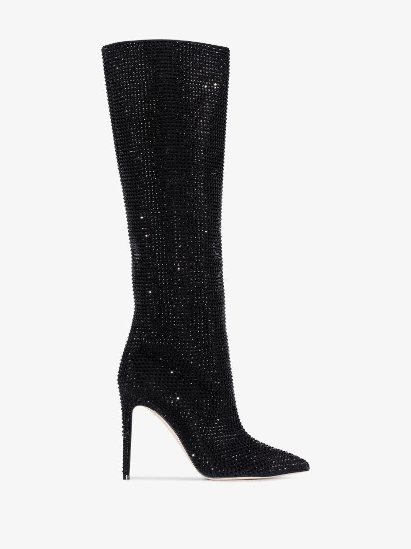 Black Holly 105 Crystal Knee-high Boots