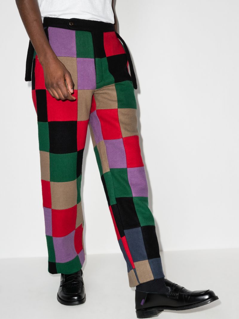 Square Patch Tapered Trousers