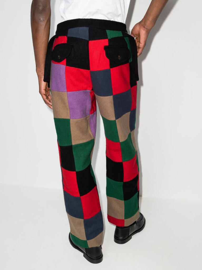 Square Patch Tapered Trousers