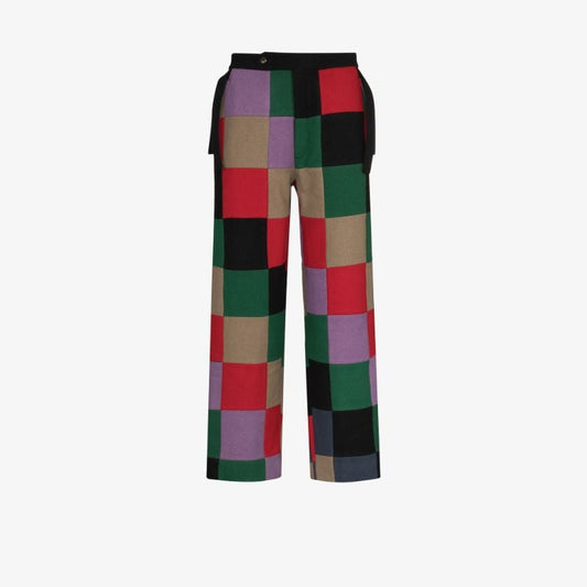 Square Patch Tapered Trousers