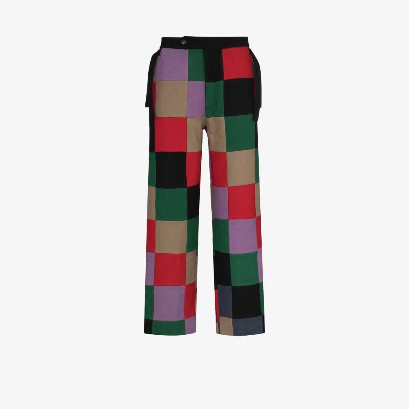 Square Patch Tapered Trousers