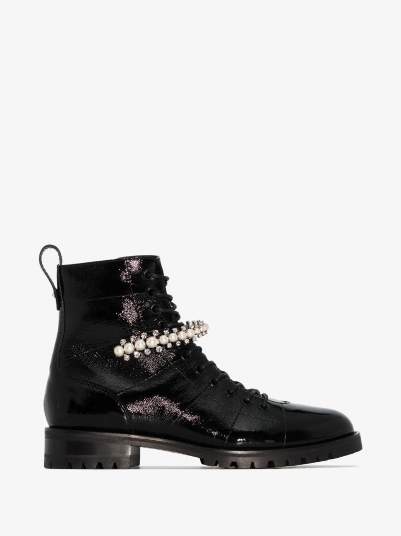 Black Cruz Leather Ankle Boots