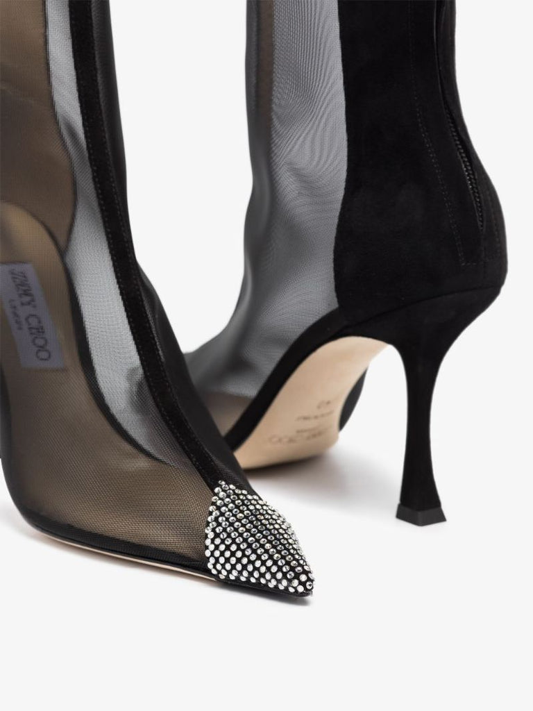 Black Naidoo 90 Mesh Ankle Boots