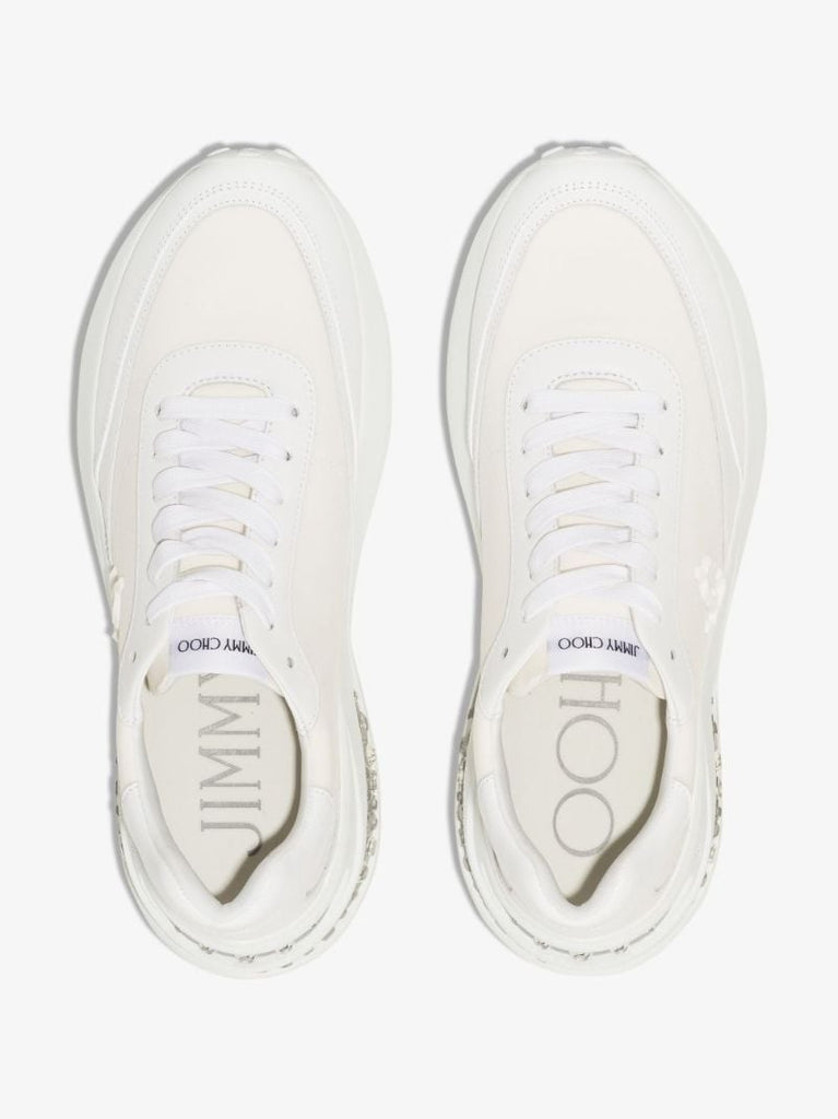 White Memphis Lace-up Sneakers