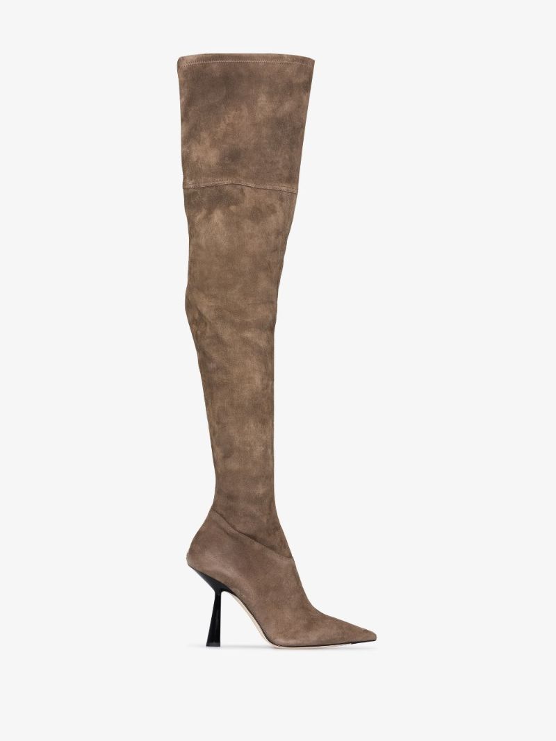 Brown Bryson 100 Over-the-knee Suede Boots