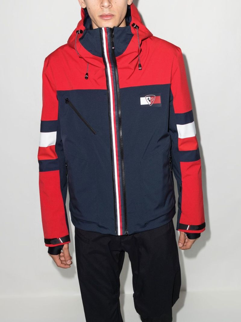 X Tommy Hilfiger Navy Hooded Ski Jacket