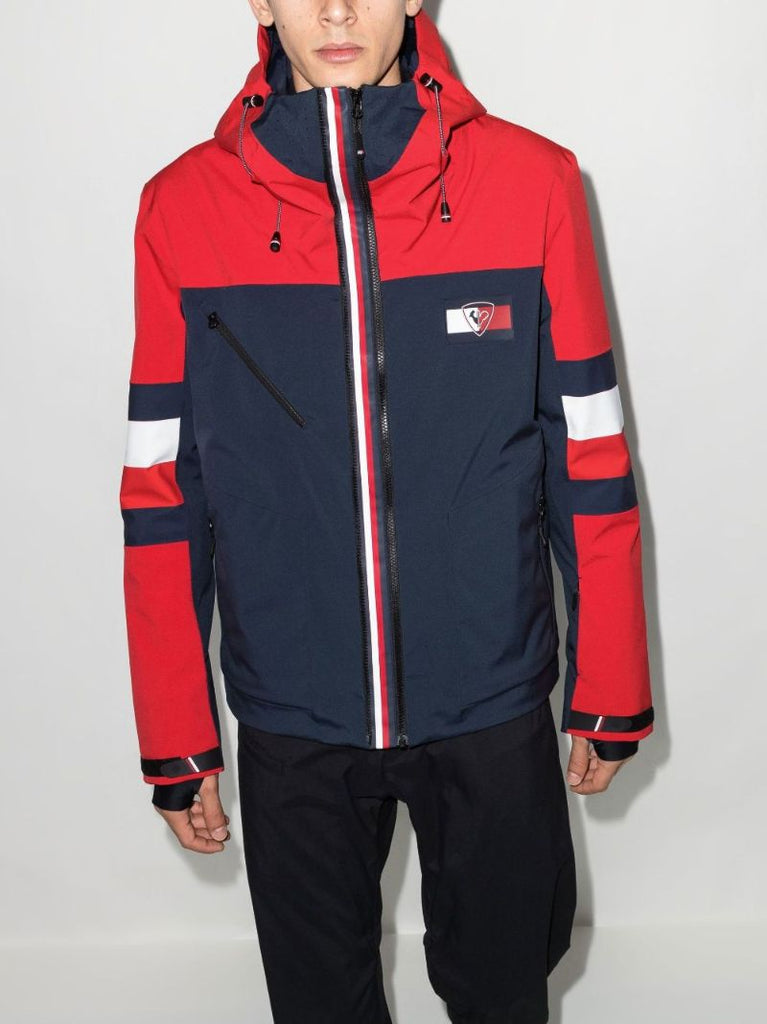 X Tommy Hilfiger Navy Hooded Ski Jacket