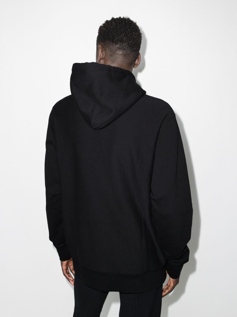 2 Moncler 1952 Logo Print Cotton Hoodie