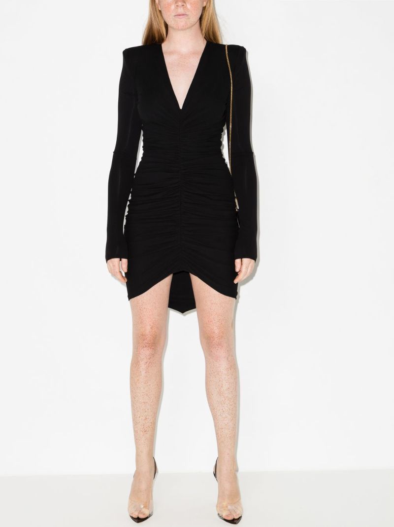 Ruched Front Mini Dress