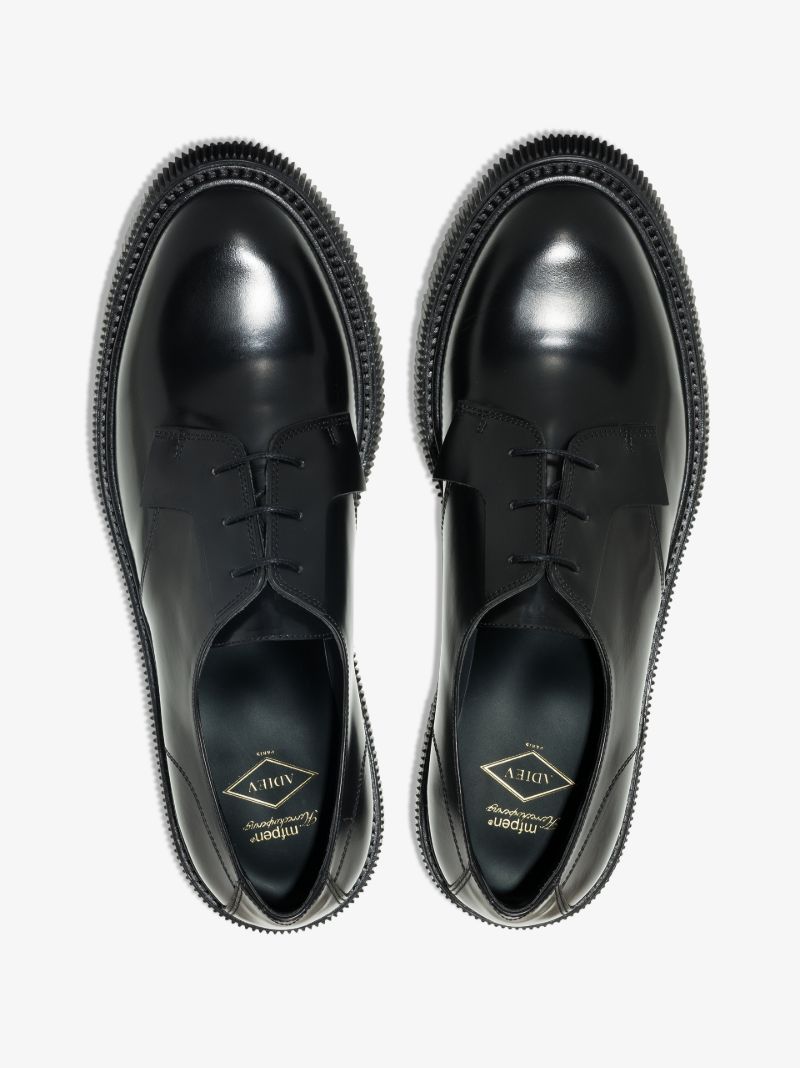 Black Type 168 Leather Derby Shoes