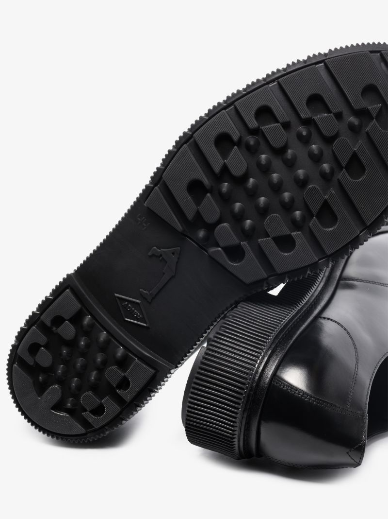 Black Type 168 Leather Derby Shoes